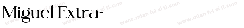 Miguel Extra字体转换